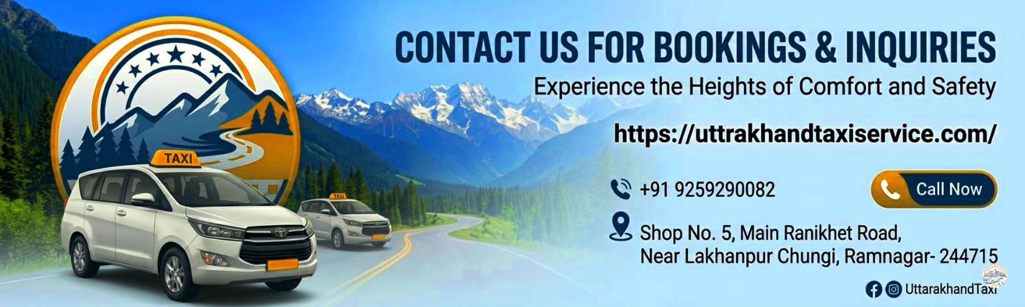 Uttarakhand Taxi Service Banner 1